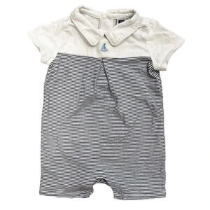 Janie and Jack Sailboat Embroidered Infant Romper